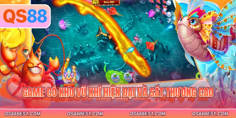 Game có kho vũ khí hiện đại và sát thương cao